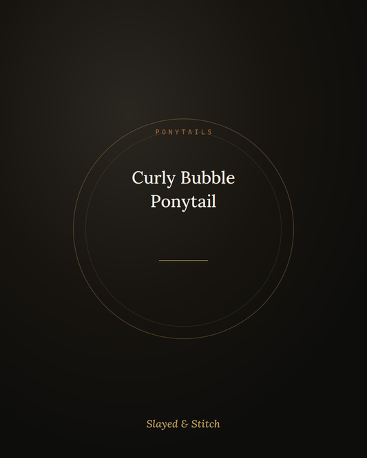 Curly Bubble Ponytail