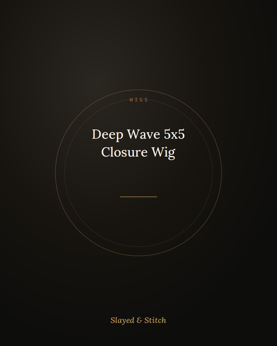 Deep Wave 5x5 Closure Wig